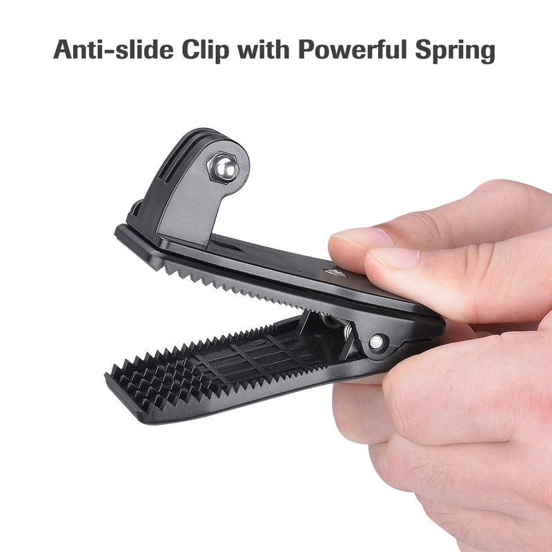 Fantaseal Anti-Slide 360Â° Rotary Action Cam Sports Camera Quick Clip Backpack Strap Mount Clamp Holder for GoPro DJI OSMO Travel Vlogging - Image 5